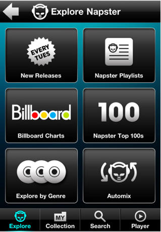 Napster app store