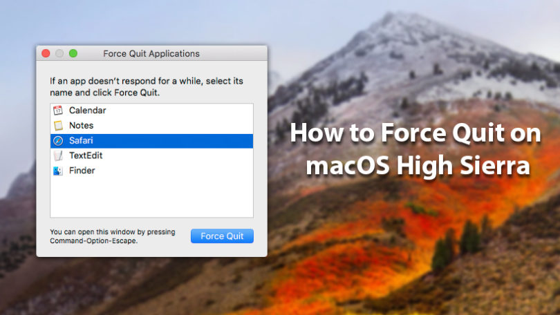 Mac How To Kill A Running App